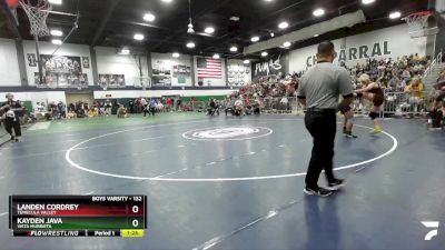 132 lbs Semifinal - Kayden Java, Vista Murrieta vs Landen Cordrey, Temecula Valley