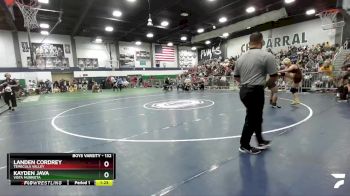 132 lbs Semifinal - Kayden Java, Vista Murrieta vs Landen Cordrey, Temecula Valley
