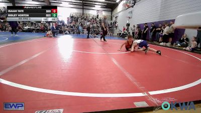 66 lbs Rr Rnd 3 - Isaiah Tate, Barnsdall Youth Wrestling vs Risley Horton, Buck Pride Wrestling