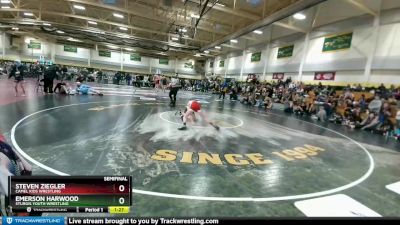 85 lbs Semifinal - Emerson Harwood, Sturgis Youth Wrestling vs Steven Ziegler, Camel Kids Wrestling