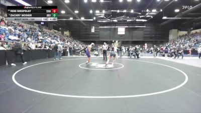 120 lbs Champ. Round 1 - Reid Niedfeldt, Tecumseh - Shawnee Heights HS vs Zackry Mosier, Arkansas City