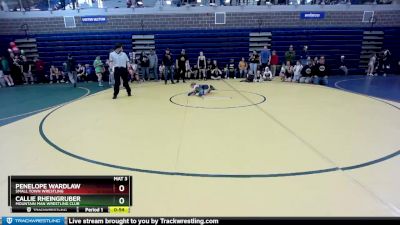 65 lbs Round 1 - Penelope Wardlaw, Small Town Wrestling vs Callie Rheingruber, Mountain Man Wrestling Club