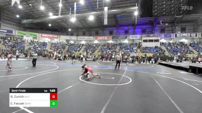 80 lbs Semifinal - Bryson Zunich, Delta Middle School vs Carter Faczak, Bennett WC