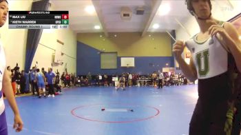 215 lbs Champ. Round 1 - Kieth Warren, Upland vs Max Liu, Northwood
