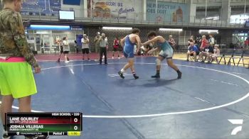 220 lbs Round 3 - Lane Gourley, Del City Little League vs Joshua Villegas, Parrish Community HS