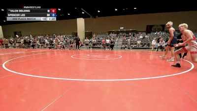 132 lbs 3rd Place Match - Talon Belding, NE vs Spencer Lee, MN