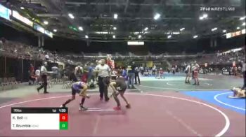 78 lbs Semifinal - Kaidan Bell, Ioc vs Tanner Brumble, Cowa