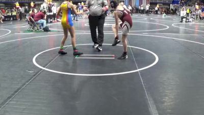 102 lbs Quarterfinal - Camryn Thompson, Curwensville vs Brinley Dinzeo, Penn Trafford