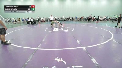 110 lbs Rr Rnd 2 - London Powell, Buffalo Valley-Black - EL vs Blaise Wilson, Mat Warriors - EL