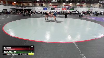 285 lbs Cons. Round 2 - John Arellano, Brewton-Parker (GA) vs Ty Cobb, Lourdes University