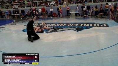 149 lbs Semifinal - Ryder McGuffey, Avalanche Wrestling Association vs Noah Kemp, Interior Grappling Academy