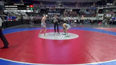 6A 126 lbs Cons. Round 2 - Kyle Fairless, Spain Park HS vs Luke Dickinson, Pike Road School