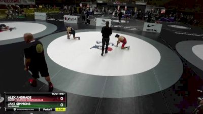 126 lbs Cons. Round 4 - Alex Andrade, Swamp Monsters Wrestling Club vs Jake Simmons, California