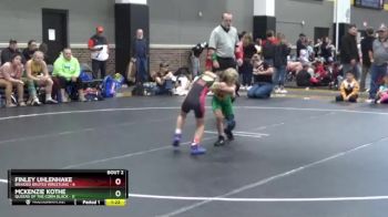 52 lbs Round 1 (6 Team) - Finley Uhlenhake, Braided Brutes Wrestling vs Mckenzie Kothe, Queens Of The Corn Black