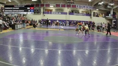110 lbs Cons. Round 2 - Candace Calvert, William Woods vs Joshyonna Coppage-Dortch, Avila