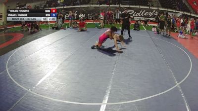 157 lbs 5th Place Match - Miles Higgins, Hawaii vs Israel Knight, Nevada