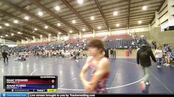 113 lbs Quarters & Wb (16 Team) - Isaac Steward, Montana 1 vs Isaiah Flores, New Mexico 1
