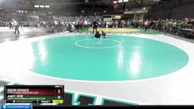 92 lbs Quarterfinal - Andy Moe, White River Hornets Wrestling Club vs Gavin Kovacs, Fitness Quest Wrestling Club