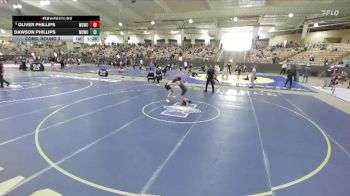 90 lbs Cons. Round 3 - Oliver Phillips, Williamson County Wrestling Cl vs Dawson Phillips, Williamson County Wrestling Cl