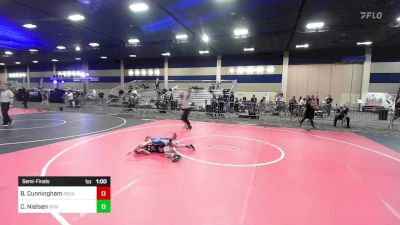 70 lbs Semifinal - Brody Cunningham, SoCal Hammers vs Chayton Nielsen, Spring Hills WC