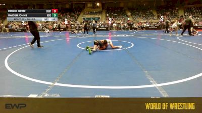 80 lbs Consi Of 16 #1 - Emilio Ortiz, Contender Wrestling Academy vs Raiden Johns, Keystone Wrestling Club