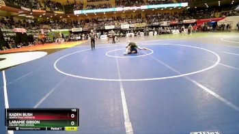 145 lbs Quarterfinal - Laramie Gibson, Colony High School vs Kaden Bush, North Pole Patriots