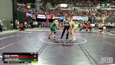 Champ. Round 1 - Colby Crowell, Cascade vs Jackson Knapp, Powder River Co. (Broadus)