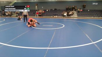 157 lbs 2nd Place Match - John Martinez, Warrior Wrestling Academy vs Landon Burt, Tekamah Herman