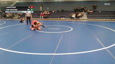 157 lbs 2nd Place Match - John Martinez, Warrior Wrestling Academy vs Landon Burt, Tekamah Herman