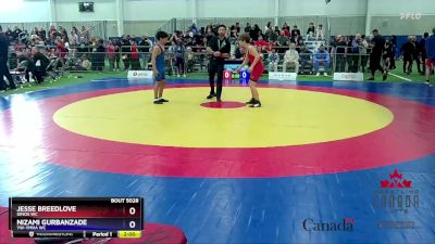 48kg Champ. Round 1 - Jesse Breedlove, Dinos WC vs Nizami Gurbanzade, YW-YMHA WC