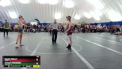 120 lbs Round 4 (8 Team) - Isaak Skelly, FORGE vs Ethan Preseren, Lake WC
