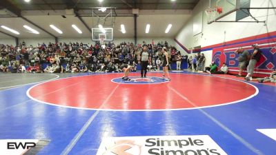 102 lbs Quarterfinal - Khloe Carey, Edison Eagles Jr. High vs Sinclair Reece, Broken Arrow Girls