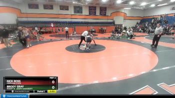 157 lbs Cons. Round 1 - Nick Ross, Cortland State vs Brody Gray, Mount St. Joseph University