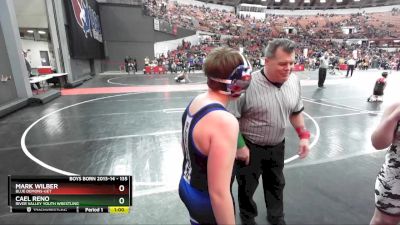 135 lbs Cons. Round 5 - Cael Reno, River Valley Youth Wrestling vs Mark Wilber, Blue Demons-GET