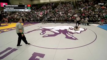4A 144 lbs 3rd Place Match - Kash Selin, Ridgeline vs Griffin Rhoades, Uintah