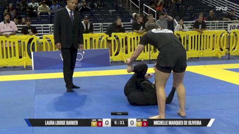Michelle Marques De Oliveira vs Laura Louise Barker 2025 Pan IBJJF Jiu-Jitsu No-Gi Championship