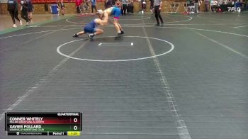 110 lbs Quarterfinal - Conner Whitely, Miller Wrestling Academy vs Xavier Pollard, Louisville Wrestling Club