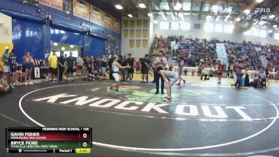 106 lbs Quarterfinal - Bryce Fiore, Titusville Christian Prep/ NBWA vs Gavin Fisher, Middleburg High School