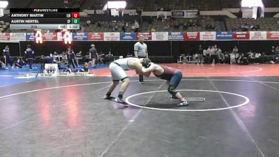 215 lbs Champ Round 1 (16 Team) - Austin Hertel, Colonial Forge vs Anthony Martin, Liberty