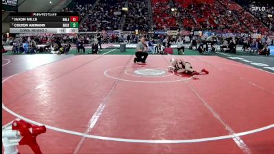 3A 98 lbs Cons. Round 3 - Colton Ammann, Nampa Christian vs Jaxon Mills, Malad