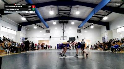 JH 126 lbs 1st Place Match - Hayden McIntosh, Daphne JH vs Zachary Ricks, Ocean Springs JH