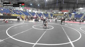 57 lbs Consi Of 8 #2 - Beric Brossart, Rugby SWAT vs Cesar Nunez Jr, Northglenn Youth WC