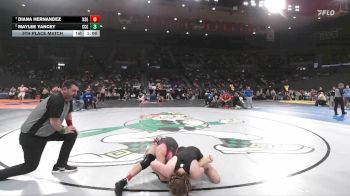 6A/5A Girls 120 5th Place Match - Diana Hernandez, North Salem Girls vs Maylee Yancey, Crook County Girls