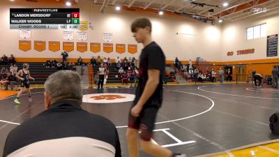 103 lbs Champ. Round 1 - Walker Woods, Lewiston Porter vs Landon Mersdorf, North Tonawanda