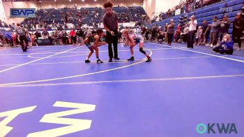 70 lbs Consolation - Avery Wagner, Choctaw Ironman Youth Wrestling vs Emma Mejia, Norman Grappling Club