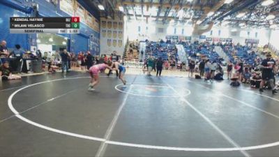 120 lbs Semifinal - Kendal Haynie, Daughters Of Zion vs Milani Velasco, Western Highschool