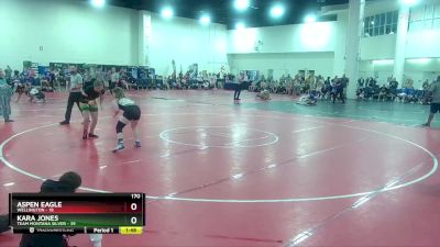 170 lbs Round 3 (8 Team) - Aspen Eagle, Wellington vs Kara Jones, Team Montana Silver