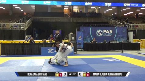 Maria Claudia De Lima Freitas vs Rona Lara Santiano 2026 Pan Jiu Jitsu IBJJF Championship