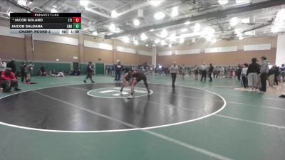 144 lbs Champ. Round 3 - Jaicob Saldana, Carter vs Jacob Solano, Etiwanda
