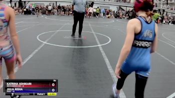 78 lbs Placement (4 Team) - Avery Mancini, Buccaneers WC vs Juliette Cuevas, MWA